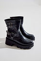 NAMU - BOTA FEMININA BIKER CANO CURTO TRATORADA PRETA NAMU - BOTA FEMININA BIKER CANO CURTO TRATORADA PRETA