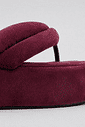SAKURA - CHINELO FLATFORM TIRAS PUFFER BORDÔ SAKURA - CHINELO FLATFORM TIRAS PUFFER BORDÔ