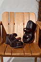 BETANI - TAMANCO FEMININO PLATAFORMA MARROM