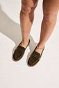 NAOKO - MOCASSIM FEMININO CAMURÇA VERDE MILITAR NAOKO - MOCASSIM FEMININO CAMURÇA VERDE MILITAR