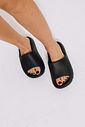 BUGY - CHINELO SLIDE FEMININO NUVEM PRETO