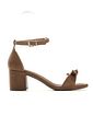 DORIS - SANDÁLIA FEMININA SALTO BLOCO 2 EM 1 CAMEL