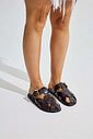 AURA - CLOG FEMININO FIVELA MARROM AURA - CLOG FEMININO FIVELA MARROM