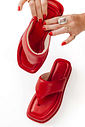 BÚZIOS - CHINELO FLATFORM COURO FEMININO VERMELHO BÚZIOS - CHINELO FLATFORM COURO FEMININO VERMELHO