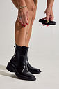 GISELE - BOTA FEMININA CANO CURTO SALTO BAIXO PRETA GISELE - BOTA FEMININA CANO CURTO SALTO BAIXO PRETA