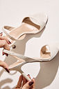 PILAR - SANDÁLIA FEMININA SALTO ALTO OFF WHITE PILAR - SANDÁLIA FEMININA SALTO ALTO OFF WHITE