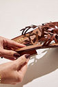 HANI - RASTEIRA FEMININA FOLHAS CAMEL