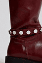 AMORA - BOTA FEMININA 2 EM 1 CANO LONGO COURO BORDÔ AMORA - BOTA FEMININA 2 EM 1 CANO LONGO COURO BORDÔ