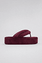 SAKURA - CHINELO FLATFORM TIRAS PUFFER BORDÔ SAKURA - CHINELO FLATFORM TIRAS PUFFER BORDÔ