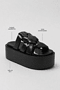 DARIELE - TAMANCO FLATFORM FEMININO PRETO