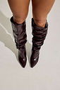 GAIA - BOTA FEMININA CANO LONGO SLOUCH MARROM GAIA - BOTA FEMININA CANO LONGO SLOUCH MARROM