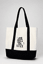 HITZZ - BOLSA FEMININA OMBRO OFF WHITE/PRETA