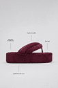 SAKURA - CHINELO FLATFORM TIRAS PUFFER BORDÔ SAKURA - CHINELO FLATFORM TIRAS PUFFER BORDÔ