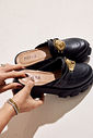 ZION - CLOG FLATFORM FEMININO TRATORADO PRETA ZION - CLOG FLATFORM FEMININO TRATORADO PRETA