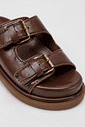 CAPUCINE- FLATFORM PAPETE FEMININA FIVELAS MARROM