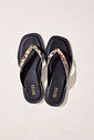 FUJI - CHINELO FLATFORM FEMININO COURO ANIMAL PRINT FUJI - CHINELO FLATFORM FEMININO COURO ANIMAL PRINT