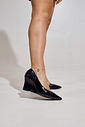 SÂMIA - SCARPIN FEMININO SALTO ANABELA PRETO SÂMIA - SCARPIN FEMININO SALTO ANABELA PRETO