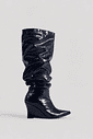 GAIA - BOTA FEMININA CANO LONGO SLOUCH AZUL ESCURO GAIA - BOTA FEMININA CANO LONGO SLOUCH AZUL ESCURO