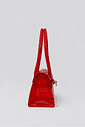 BOLSA FEMININA TRANSPARENTE VERNIZ VERMELHO GUMMY BOLSA FEMININA TRANSPARENTE VERNIZ VERMELHO GUMMY