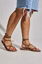ZOE - SANDÁLIA RASTEIRA FEMININA TIRAS COURO CAMURÇA CAMEL ZOE - SANDÁLIA RASTEIRA FEMININA TIRAS COURO CAMURÇA CAMEL