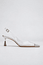 dream-scarpin-slingback-feminino-prata Scarpin Feminino Dream Transparente Slingback vista lateral