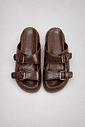 CAPUCINE- FLATFORM PAPETE FEMININA FIVELAS MARROM