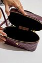 AGNES - BOLSA FEMININA MATELASSÊ LATERAL BORDÔ