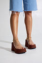 SOHO - TAMANCO FEMININO PLATAFORMA TIRA VINIL CAMEL SOHO - TAMANCO FEMININO PLATAFORMA TIRA VINIL CAMEL