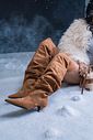 ISABELE - BOTA FEMININA OVER THE KNEE BICO FINO CAMEL