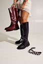 AMORA - BOTA FEMININA 2 EM 1 CANO LONGO COURO PRETA AMORA - BOTA FEMININA 2 EM 1 CANO LONGO COURO PRETA