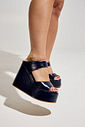 MILEY - TAMANCO PLATAFORMA FEMININO AZUL ESCURO MILEY - TAMANCO PLATAFORMA FEMININO AZUL ESCURO