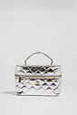 AGNES - BOLSA FEMININA MATELASSÊ LATERAL PRATA AGNES - BOLSA FEMININA MATELASSÊ LATERAL PRATA