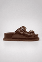 CAPUCINE- FLATFORM PAPETE FEMININA FIVELAS MARROM