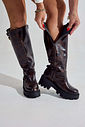 NAMU - BOTA FEMININA BIKER CANO LONGO TRATORADA MARROM NAMU - BOTA FEMININA BIKER CANO LONGO TRATORADA MARROM