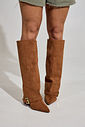 ROMY - BOTA FEMININA CANO ALTO 2 EM 1 CAMEL ROMY - BOTA FEMININA CANO ALTO 2 EM 1 CAMEL