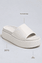 Detalhes do tamanco feminino flatform tira acolchoada off white Fifi