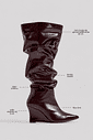 GAIA - BOTA FEMININA CANO LONGO SLOUCH MARROM GAIA - BOTA FEMININA CANO LONGO SLOUCH MARROM