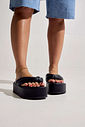 SAKURA - CHINELO FLATFORM TIRAS PUFFER PRETO SAKURA - CHINELO FLATFORM TIRAS PUFFER PRETO