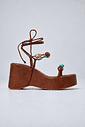 jasmim-sandalia-feminina-pedraria-camel Sandália feminina Jasmim camel com salto de 8,5 cm e pedrarias