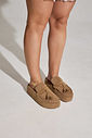 MALI - CLOG FEMININO CAMURÇA BEGE MALI - CLOG FEMININO CAMURÇA BEGE