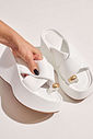 JULIA - TAMANCO FEMININO PLATAFORMA BRANCO JULIA - TAMANCO FEMININO PLATAFORMA BRANCO