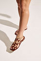HANI - RASTEIRA FEMININA FOLHAS CAMEL