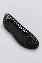 sapatilha-feminina-preto-gummy Sapatilha Feminina Preto - Gummy vista em ângulo três quartos de cima, com a marca "hitzz" impressa no solado interno.