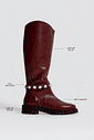 AMORA - BOTA FEMININA 2 EM 1 CANO LONGO COURO BORDÔ AMORA - BOTA FEMININA 2 EM 1 CANO LONGO COURO BORDÔ