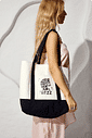 HITZZ - BOLSA FEMININA OMBRO OFF WHITE/PRETA
