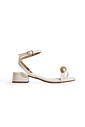 SILVIA - SANDÁLIA FEMININA SALTO BAIXO OFF WHITE SILVIA - SANDÁLIA FEMININA SALTO BAIXO OFF WHITE