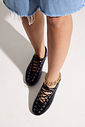 AKILA - SAPATILHA SNEAKERINA FEMININA CADARÇOS PRETA AKILA - SAPATILHA SNEAKERINA FEMININA CADARÇOS PRETA