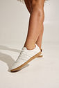 OTAVIA - TÊNIS FEMININO CADARÇOS COURO BRANCO OTAVIA - TÊNIS FEMININO CADARÇOS COURO BRANCO