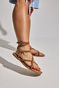 ZOE - SANDÁLIA RASTEIRA FEMININA TIRAS COURO CAMURÇA CAMEL ZOE - SANDÁLIA RASTEIRA FEMININA TIRAS COURO CAMURÇA CAMEL