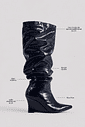 GAIA - BOTA FEMININA CANO LONGO SLOUCH AZUL ESCURO GAIA - BOTA FEMININA CANO LONGO SLOUCH AZUL ESCURO